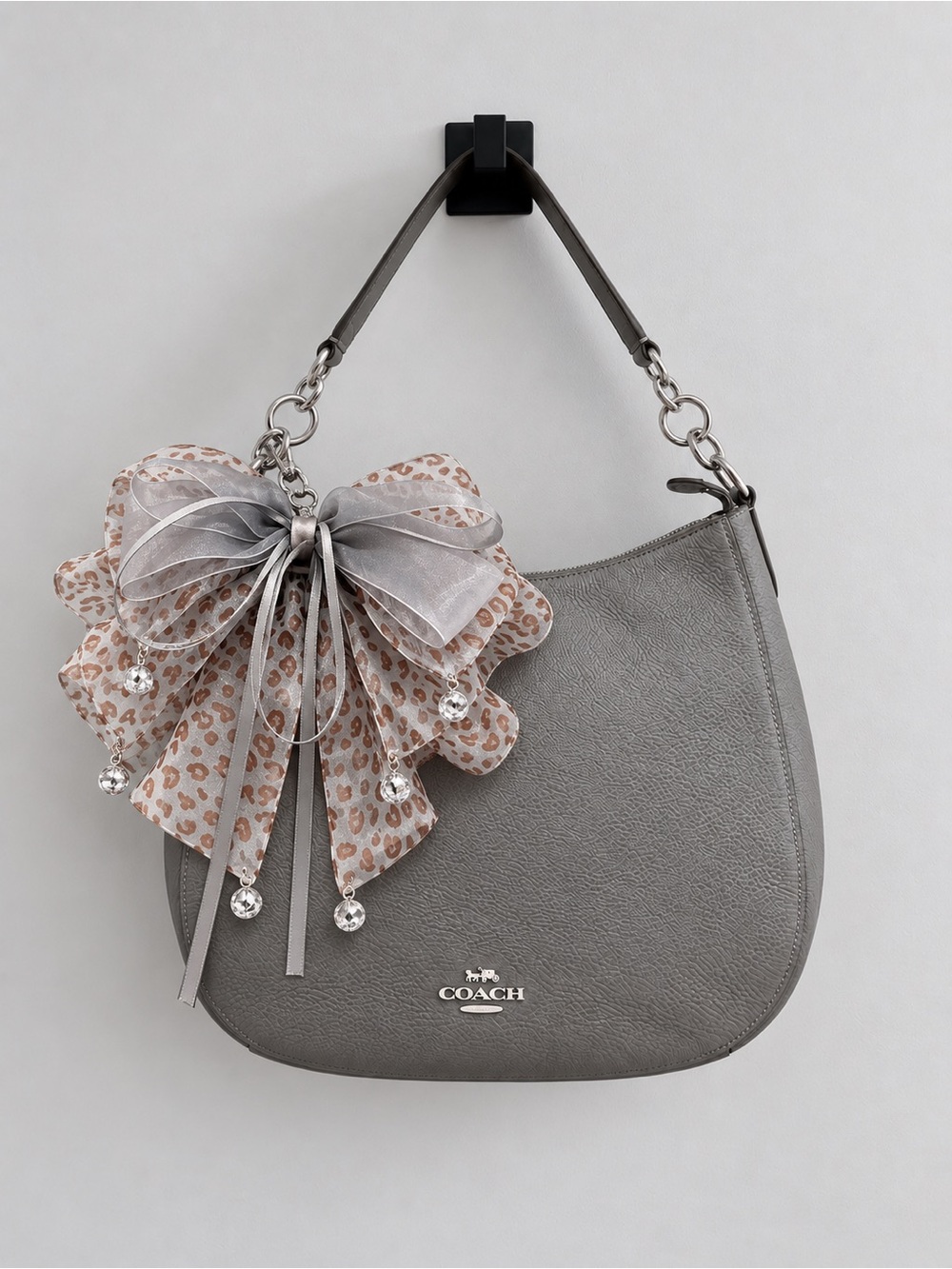 Vintage Coach Soho Pebbled-Leather Hobo with Crossbody Strap F18882